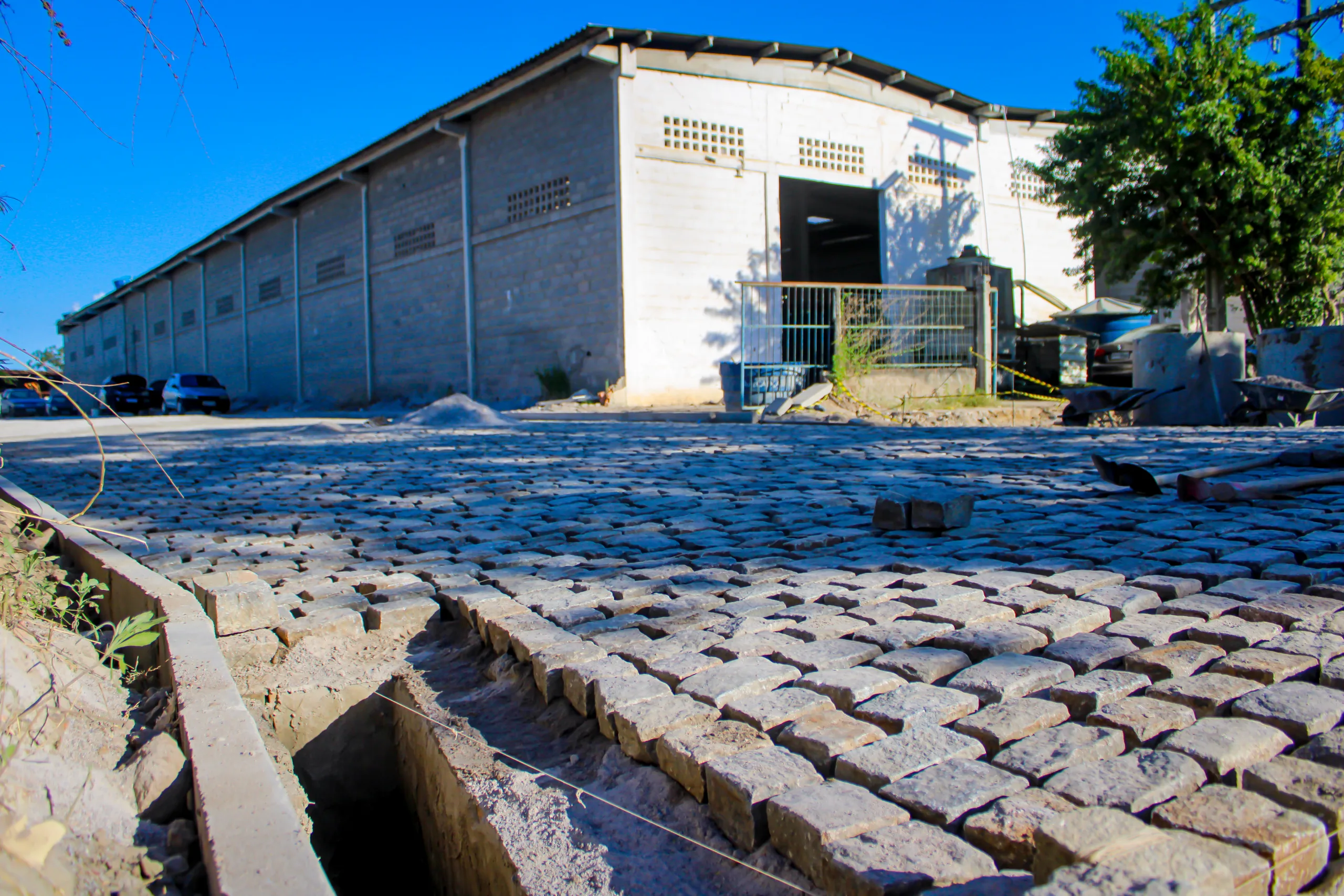 obras no Horto Berimbau