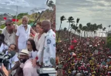 Ato pró-Lula em Salvador com artistas | Foto: Reprodução