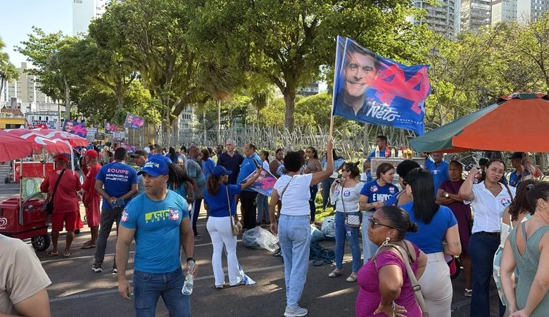 caminhada de ACM Neto em Salvador no Campo Grande | Foto: Reprodução