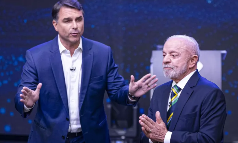 Debate Lula e Flávio Bolsonaro
