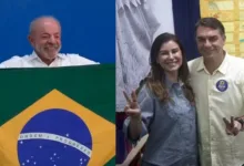 Votação de Lula e Flávio Bolsonaro no exterior