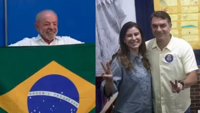 Votação de Lula e Flávio Bolsonaro no exterior