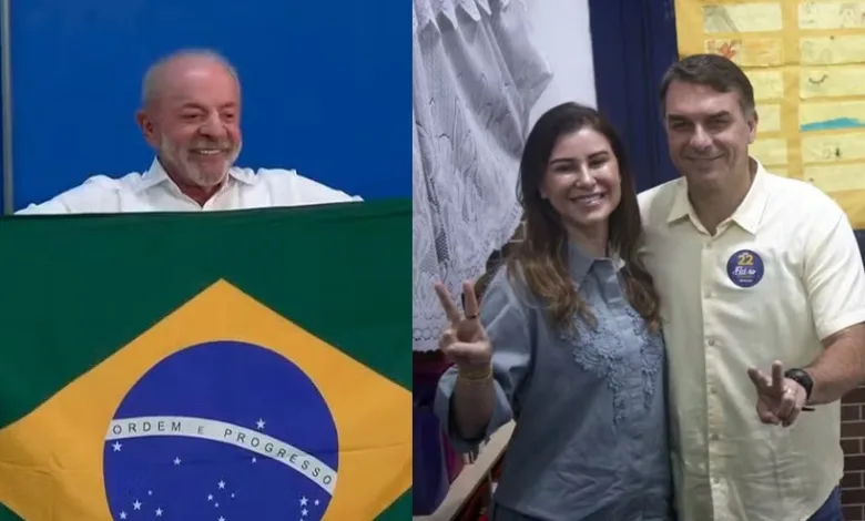 Votação de Lula e Flávio Bolsonaro no exterior