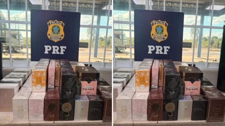 Perfumes do Paraguai apreendidos na BR-116 | Foto: Reprodução