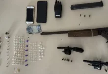 Tiroteio em Lauro de Freitas e apreensão de armas | Foto: Reprodução