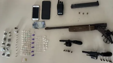 Tiroteio em Lauro de Freitas e apreensão de armas | Foto: Reprodução